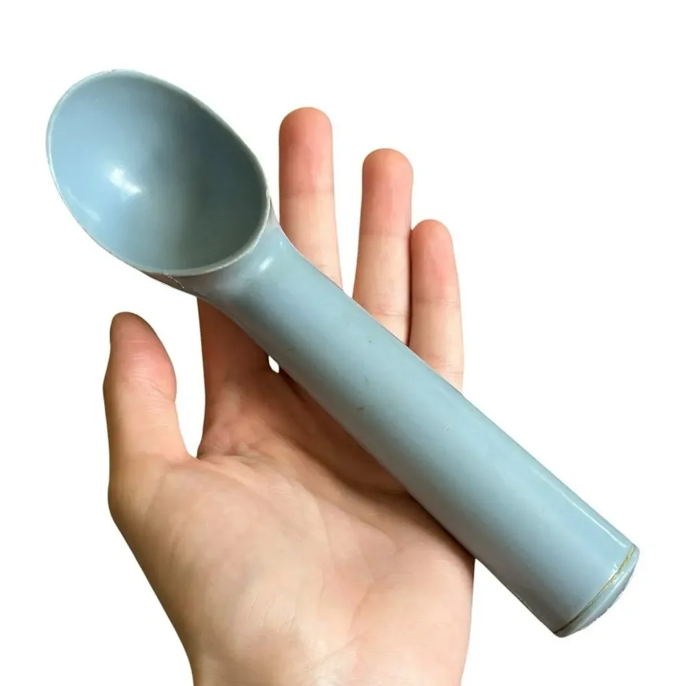 Vintage EKCO Blue Plastic Ice Cream Scoop Liquid Filled Handle Retro Kitchen